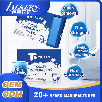 OEM Septic Safe Toilet Cleaning Sheets Loại bỏ mùi