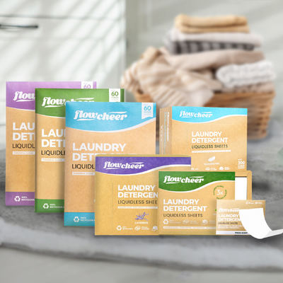 Tấm giặt tẩy sinh thái thân thiện với môi trường, Băng giặt tẩy phân hủy sinh học, Dạng lá giặt tẩy từ thực vật