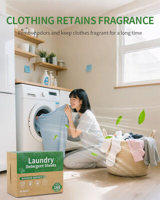 Bảng chất tẩy rửa giặt phân hủy sinh học 11 * 14cm 2.8-3g/bảng với 50% thành phần hoạt tính để làm sạch sâu