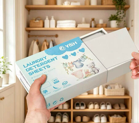 Tác dụng nhanh Loại bỏ vết bẩn khó Khăn giấy giặt thân thiện với môi trường với hương thơm có thể tùy chỉnh