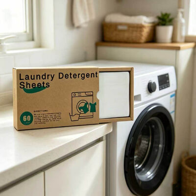 Tấm bột giặt di động thân thiện với môi trường với khả năng làm sạch mạnh mẽ cho các vết bẩn cứng đầu