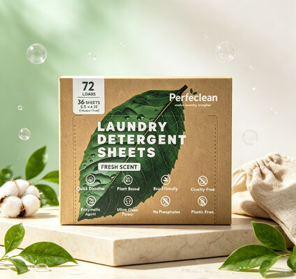 Bảng chất tẩy rửa từ thực vật có thể phân hủy sinh học với 55% thành phần hoạt tính để giặt thân thiện với môi trường