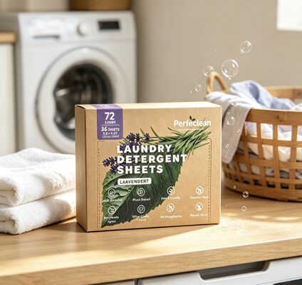 Dải giặt phân hủy sinh học từ thực vật không chứa phụ gia độc hại với hơn 55% thành phần hoạt tính