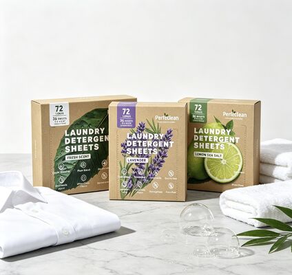 Bảng chất tẩy rửa công nghiệp với chất hoạt chất bề mặt thực vật để phá vỡ các vết bẩn cũ và bao bì có thể phân hủy