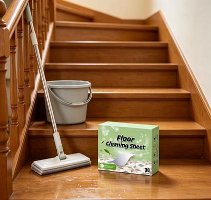 Giá tốt Tấm Lau Sàn Tẩy Rửa Gốc Thực Vật An Toàn Cho Trẻ Em và Thú Cưng 11x14cm mỗi dải để làm sạch sâu online