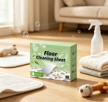 Eco Friendly Biodegradable Floor Cleaning Sheet Powerful Grease and Grime Cleaner Safe for Wood Tile Marble Vinyl Floor Cleaning Tablet